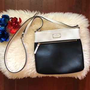 KATE SPADE Black & White Crossbody Bag